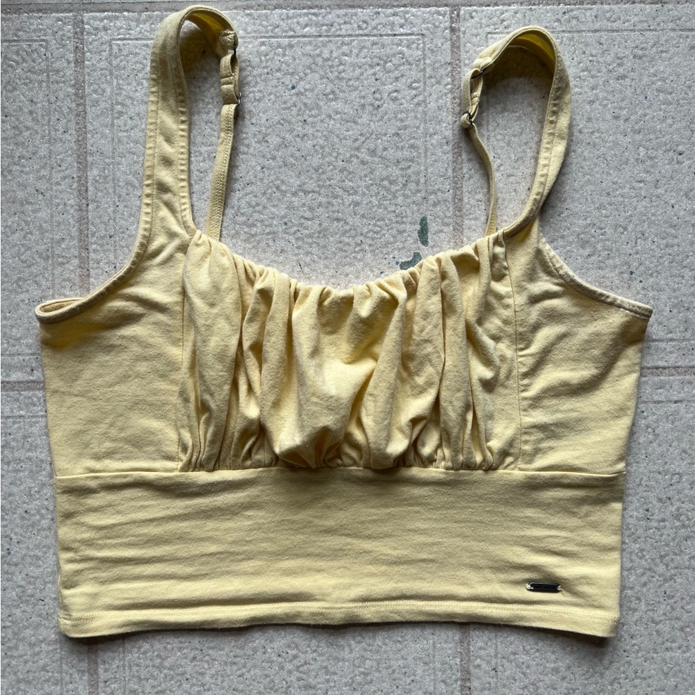 Hollister Light Yellow Tank Top